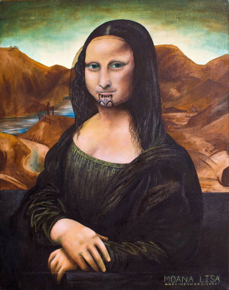 770x973 Saatchi Art Moana Lisa Painting By Andy Heyward - Moana Painting