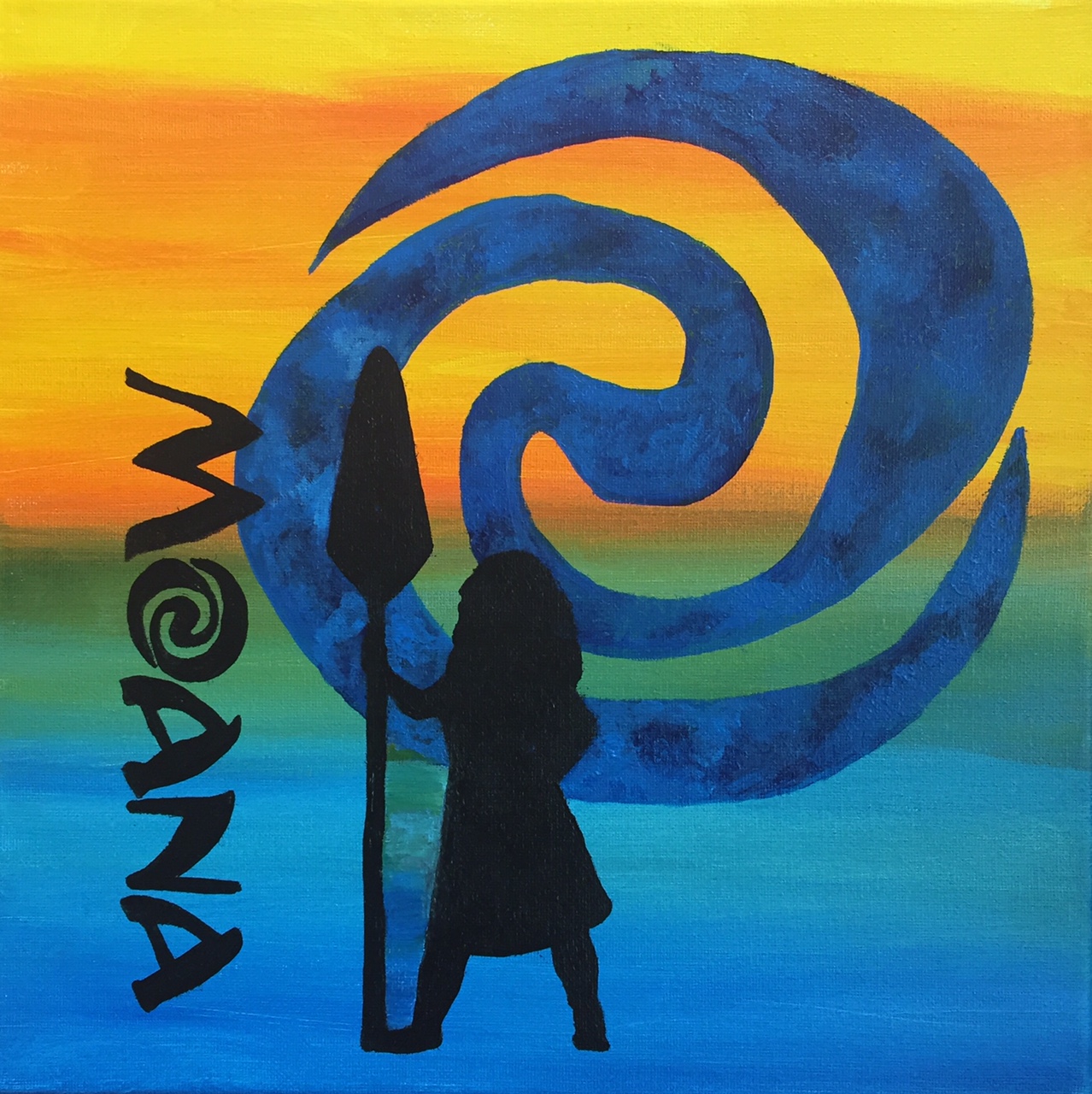 1278x1280 Kids' Art Camp - Moana Painting