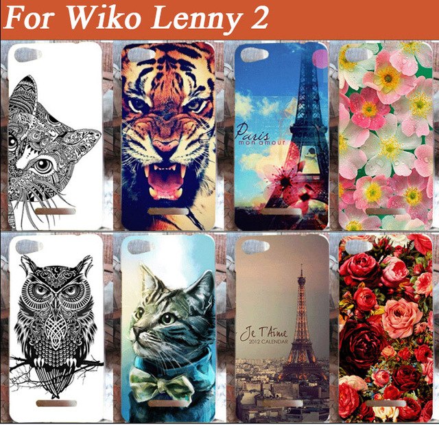 640x619 Wiko Lenny2 Case Beautiful Eiffel Painted Cool Animal Pattern - Mobile Phone Painting