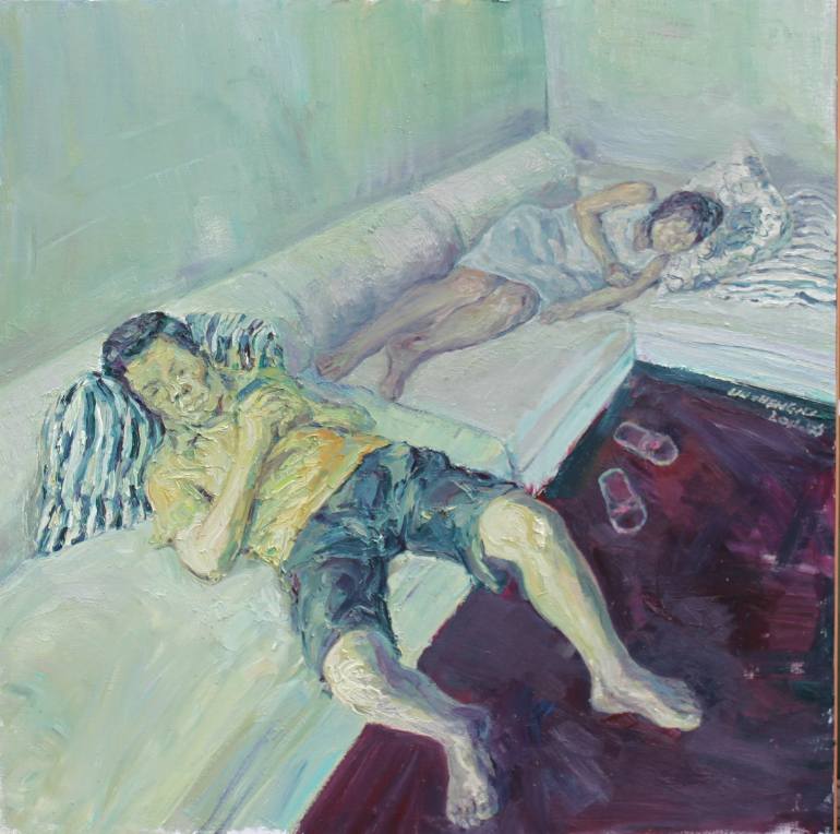 770x764 Zhenglu Lin Saatchi Art - Mobile Phone Painting