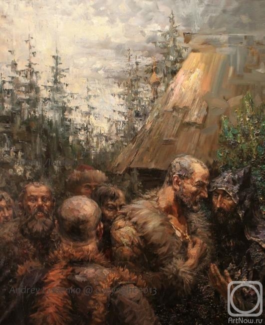 531x650 Painting Pustyn Monastery. Repentance By Mobster Opta - Mobster Painting