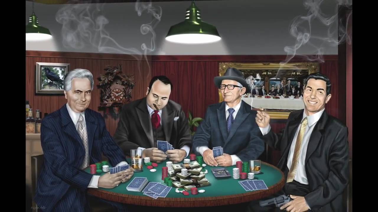 1280x720 The Don's Bluff - Mobster Painting