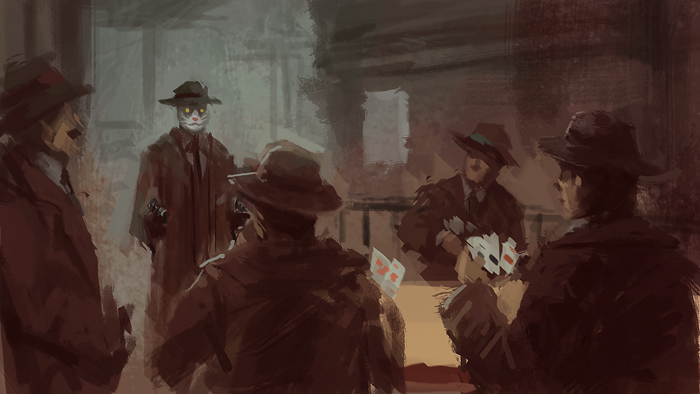 700x394 Digital Painting Tutorial Cat Mafia - Mobster Painting