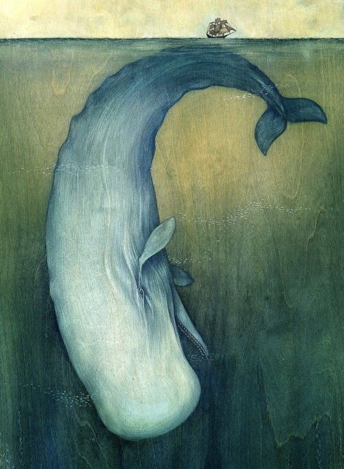 500x682 Moby Dick - Moby Dick Painting