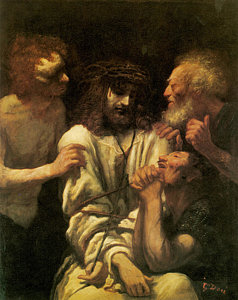 238x300 The Mocking Of Christ Painting By Paul Gustave Dore - Mocking Of Christ Painting