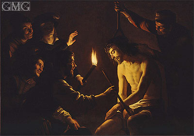 400x281 The Mocking Of Christ Gerrit Van Honthorst Painting 7015 - Mocking Of Christ Painting