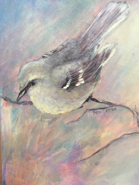 570x760 Mockingbird Painting - Mockingbird Painting