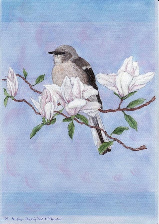 Mockingbird Painting at PaintingValley.com | Explore collection of ...