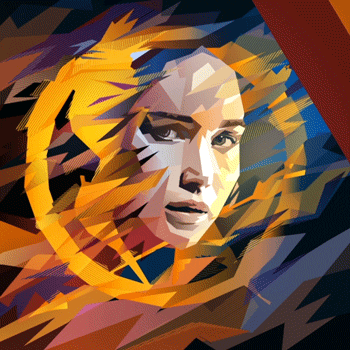 350x350 The Hunger Games Art Gif By The Hunger Games Mockingjay Part 2 - Mockingjay Painting