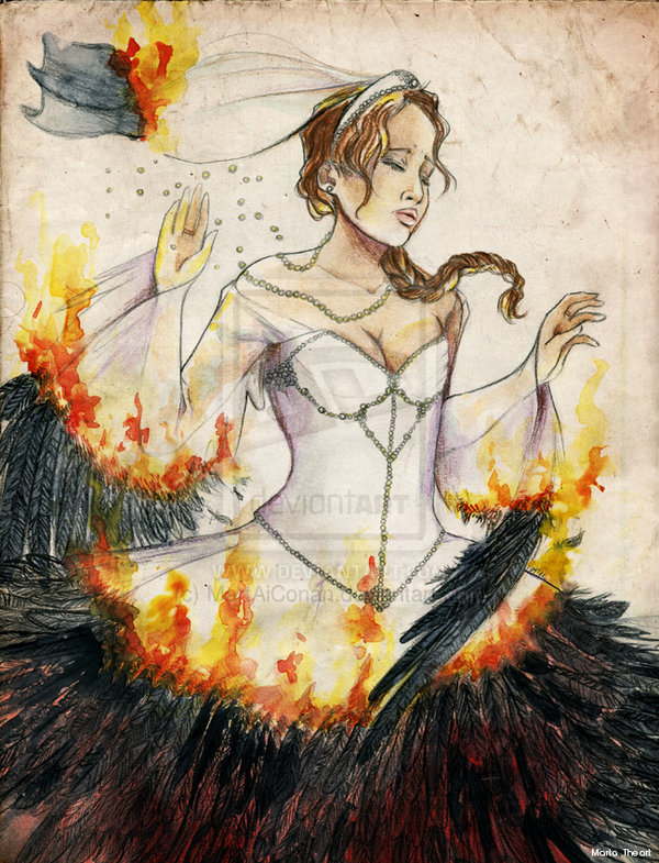600x785 The Hunger Games Mockingjay Part 1 Is Not Meaty Enough A Feast - Mockingjay Painting