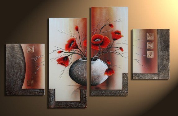574x373 Modern Art Oil Painting On Canvas Abstract Wall Deco Guaranteed - Modern Canvas Painting