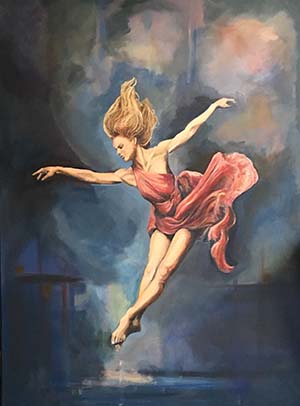 300x406 Dancers - Modern Dance Painting