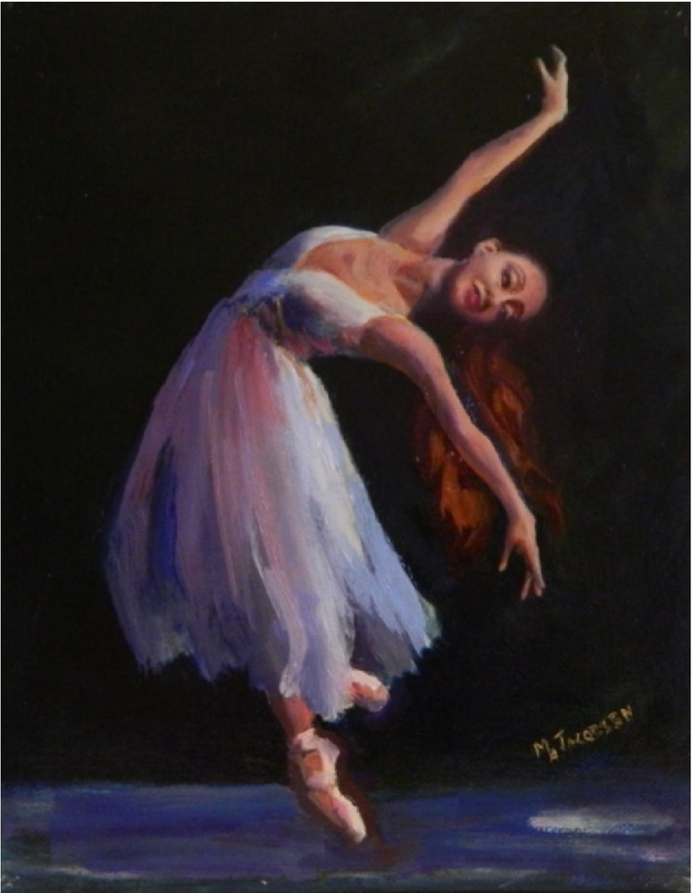 775x1000 Effortless , 8x10, Oil On Linen, Paintings Of Dancers, Ballet Art - Modern Dance Painting