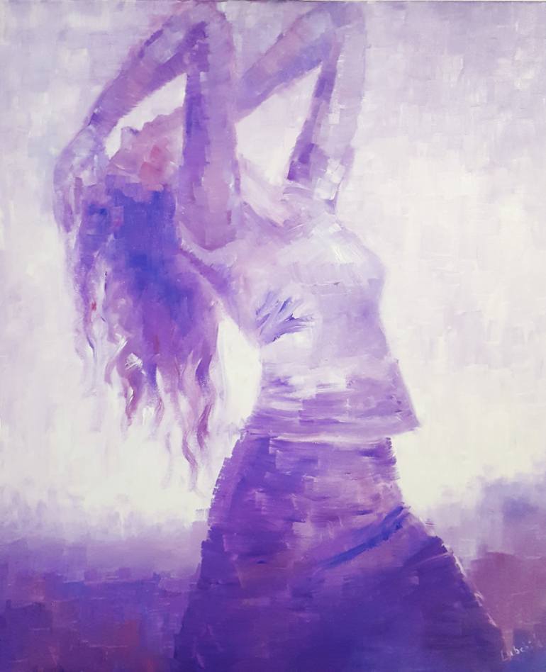 770x948 Saatchi Art Abstract Woman Oil Painting, Dance Painting Woman Art - Modern Dance Painting