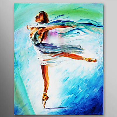 400x401 The Girl Dance Ballet Dancer Oil Painting Wall Art Modern Canvas - Modern Dance Painting