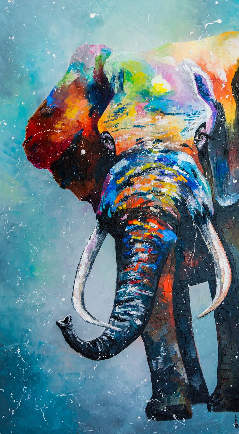 Modern Elephant Painting At PaintingValley Com Explore Collection Of   Modern Elephant Painting 25 