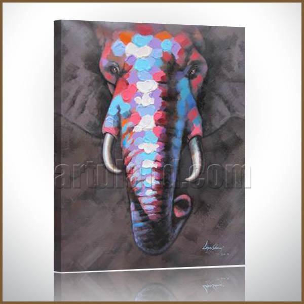 600x600 China Elephant Canvas Painting Wholesale - Modern Elephant Painting