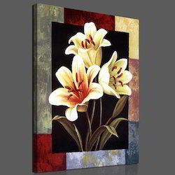 250x250 Canvas Flower Painting - Modern Flower Painting