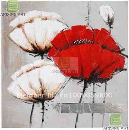 496x500 100% Handmade Good Quality Cheap Price Modern Flower Oil Painting - Modern Flower Painting
