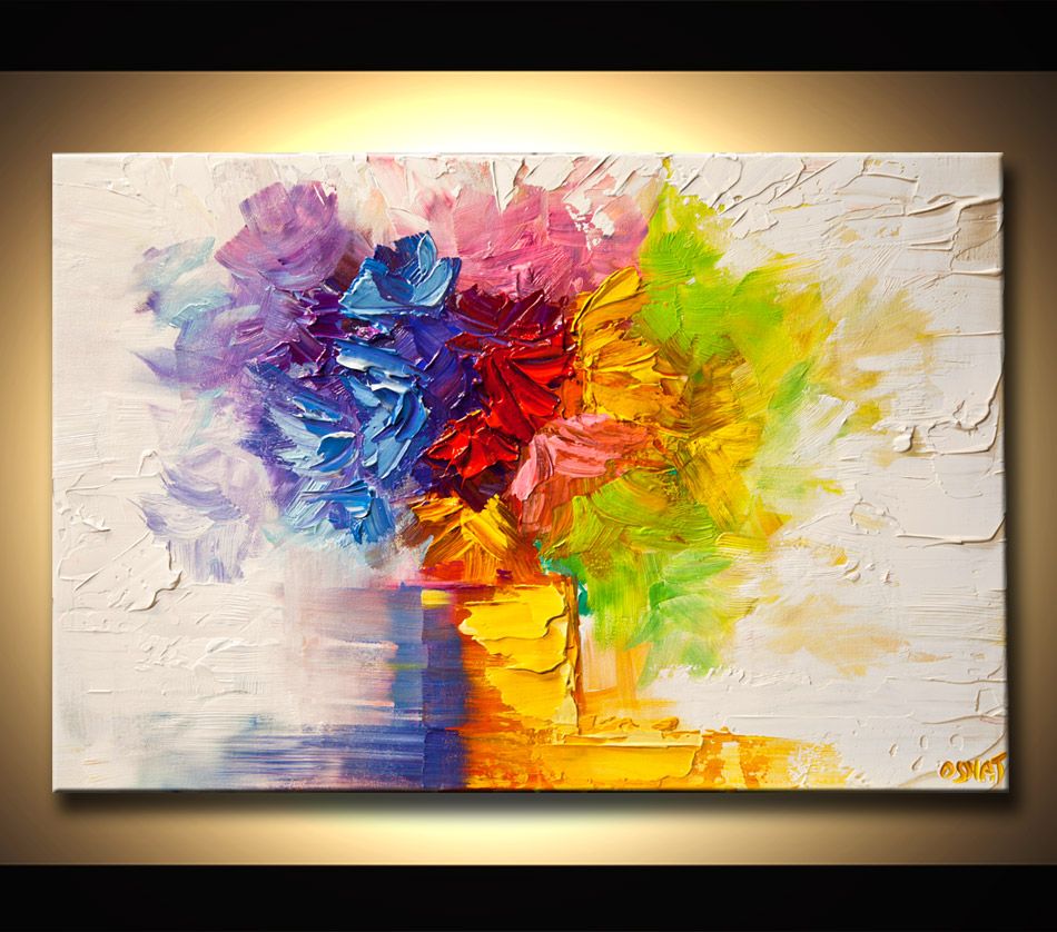 950x838 Modern Flower Art Paintings Abstract Art - Modern Flower Painting