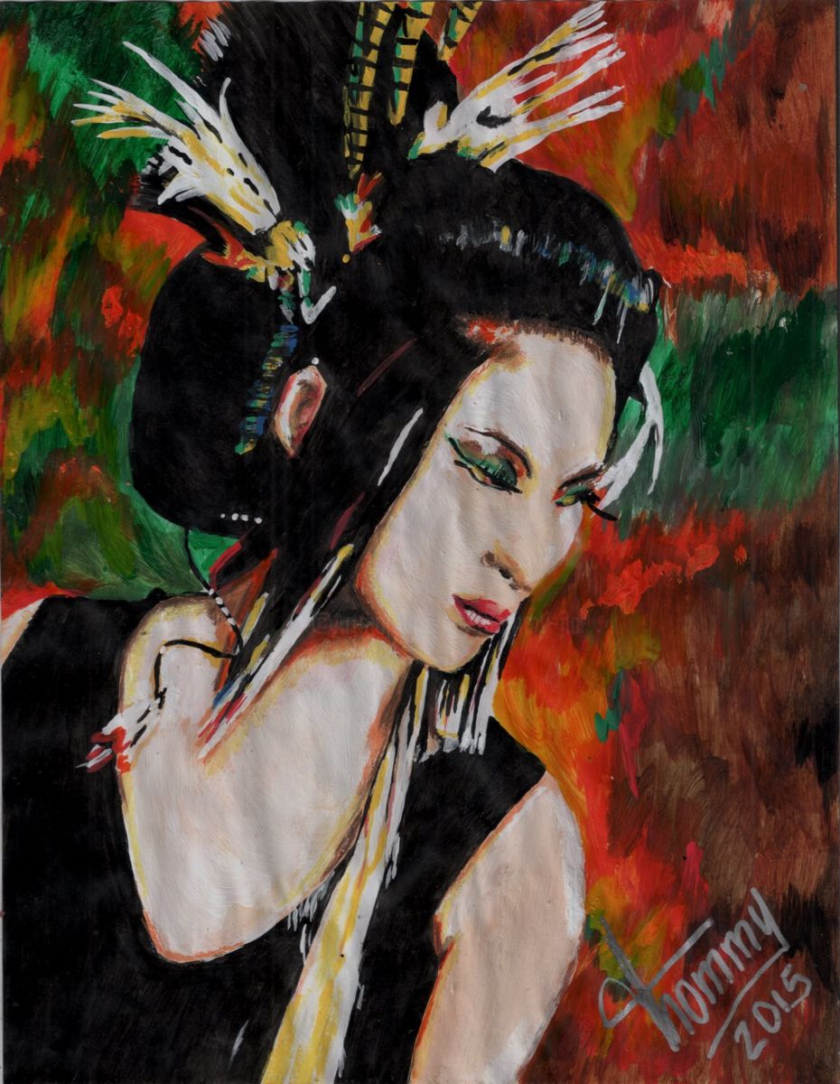 930x1200 Geisha Moderna (Thommy) - Modern Geisha Painting