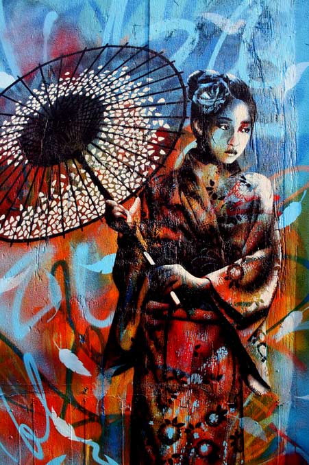 451x677 Japanese Geisha's Tradition In Art - Modern Geisha Painting