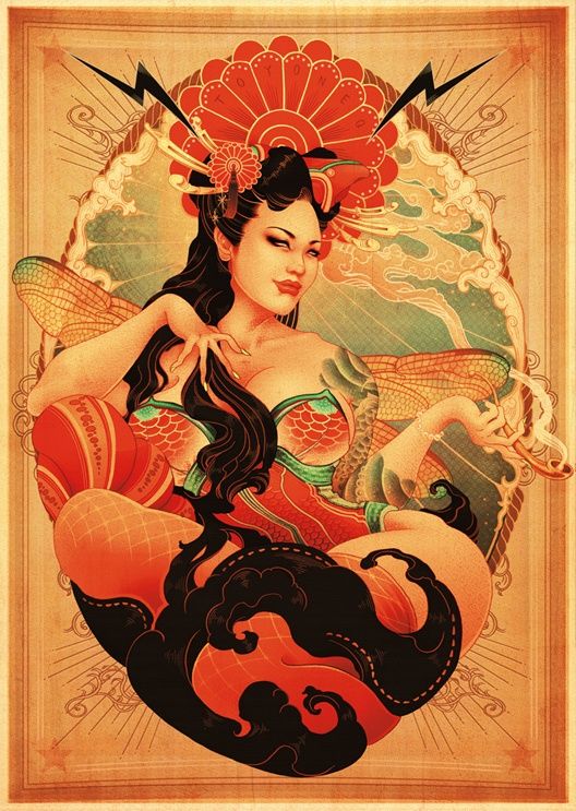 528x743 Modern Geisha Geisha Art Geisha, Geisha Art - Modern Geisha Painting