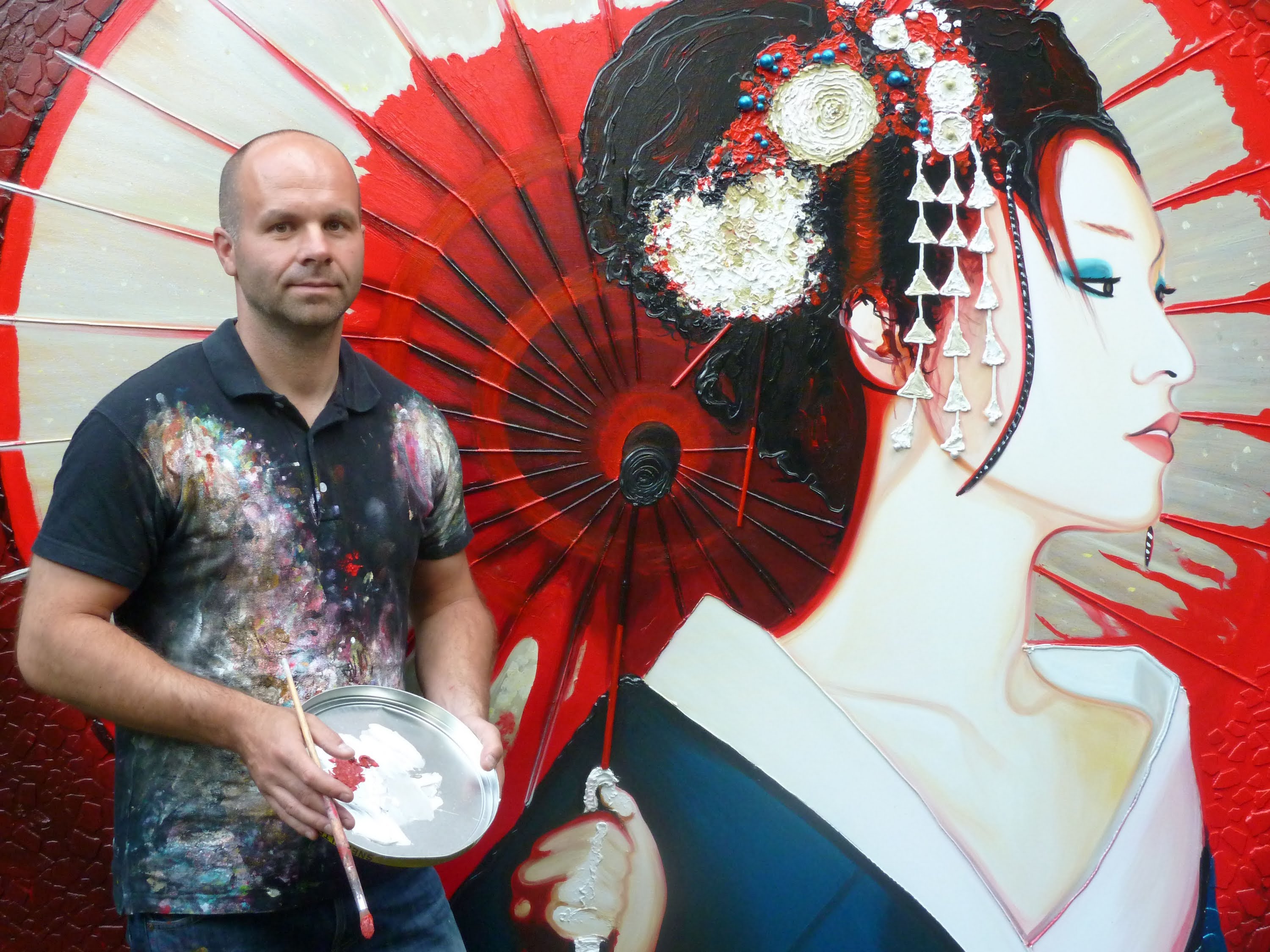 3000x2250 Frankwagtmans - Modern Geisha Painting