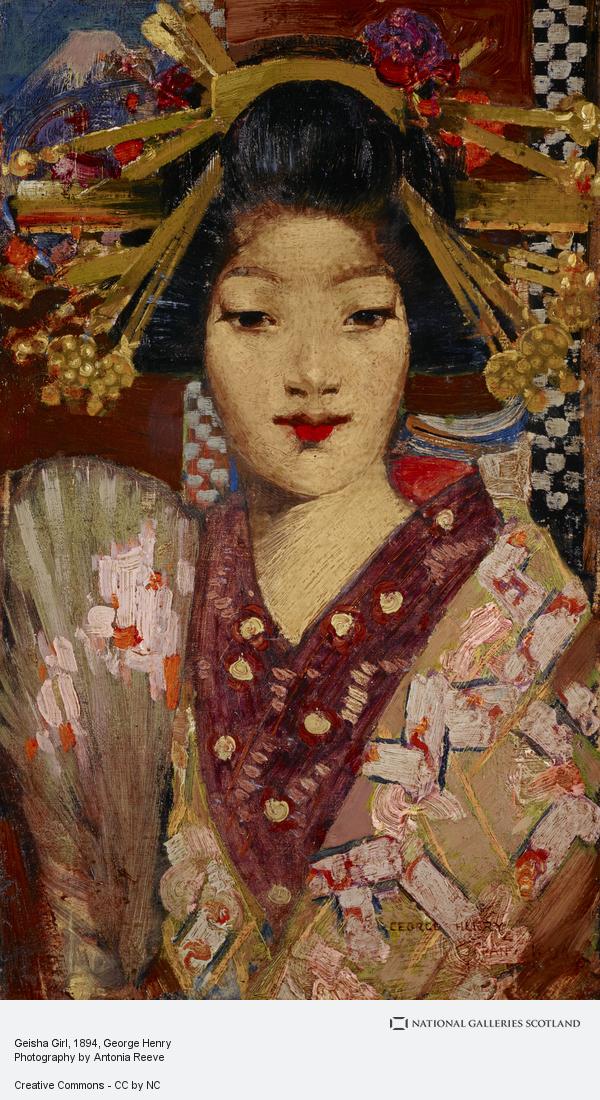 600x1100 Geisha Girl National Galleries Of Scotland - Modern Geisha Painting