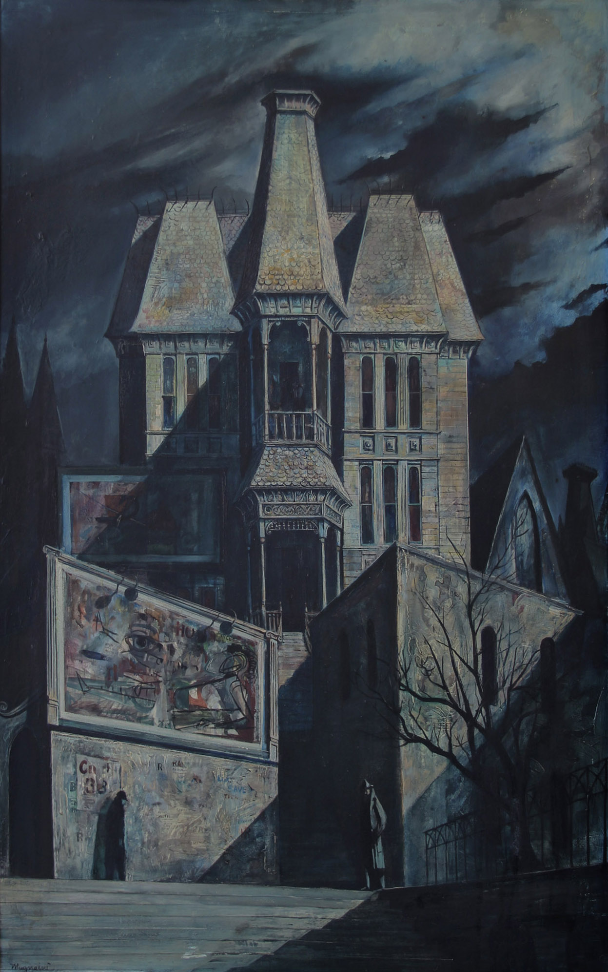 1247x1991 Modern Gothic By Joseph Mugnaini Evilbuildings - Modern Gothic Painting