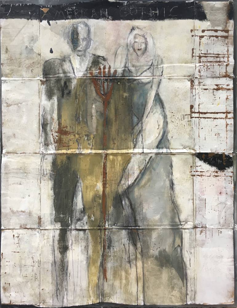 770x997 Saatchi Art 11138 American Gothic Painting By Kris Gebhardt - Modern Gothic Painting