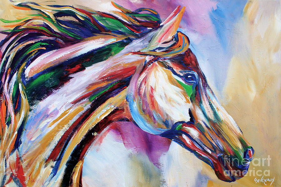 Modern Horse Painting at PaintingValley.com | Explore collection of ...