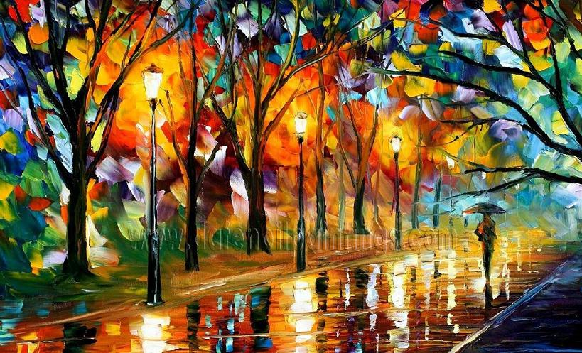 819x497 Modern Impressionism Palette Knife Oil Painting Kp085 [Kp085 - Modern Impressionism Palette Knife Oil Painting