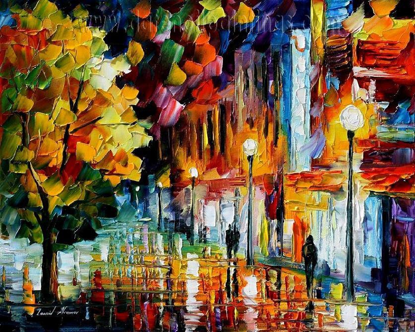 837x670 Modern Impressionism Palette Knife Oil Painting Kp112 [Kp112 - Modern Impressionist Painting