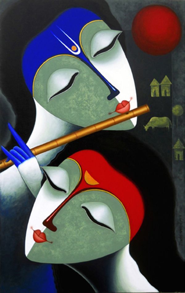 Modern Krishna Painting At PaintingValley Com Explore Collection Of   Modern Krishna Painting 33 