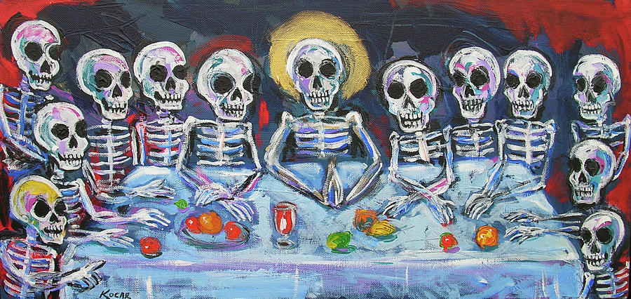 900x426 The Last Supper Painting By George Kocar - Modern Last Supper Painting