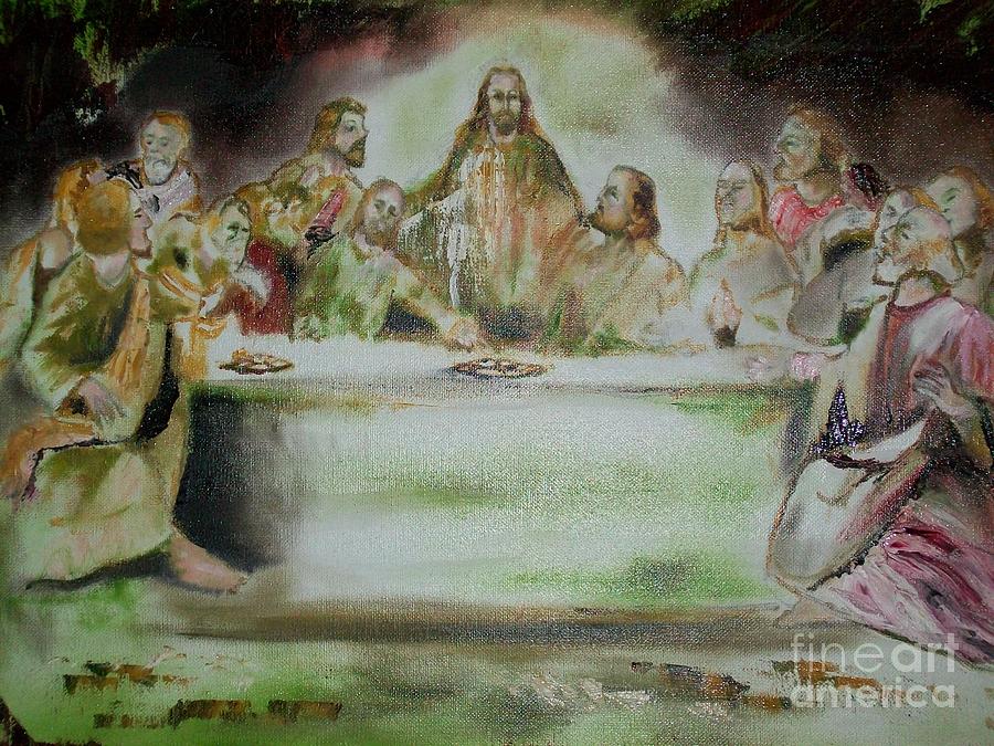 900x675 Contemporary Modern Art - Modern Last Supper Painting