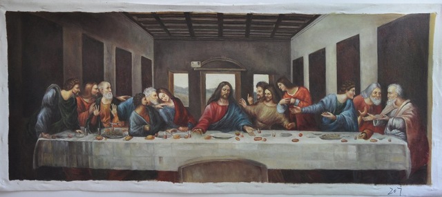 640x285 Copy The Last Supper Paintings Hand Painted Modern Home Decor Wall - Modern Last Supper Painting
