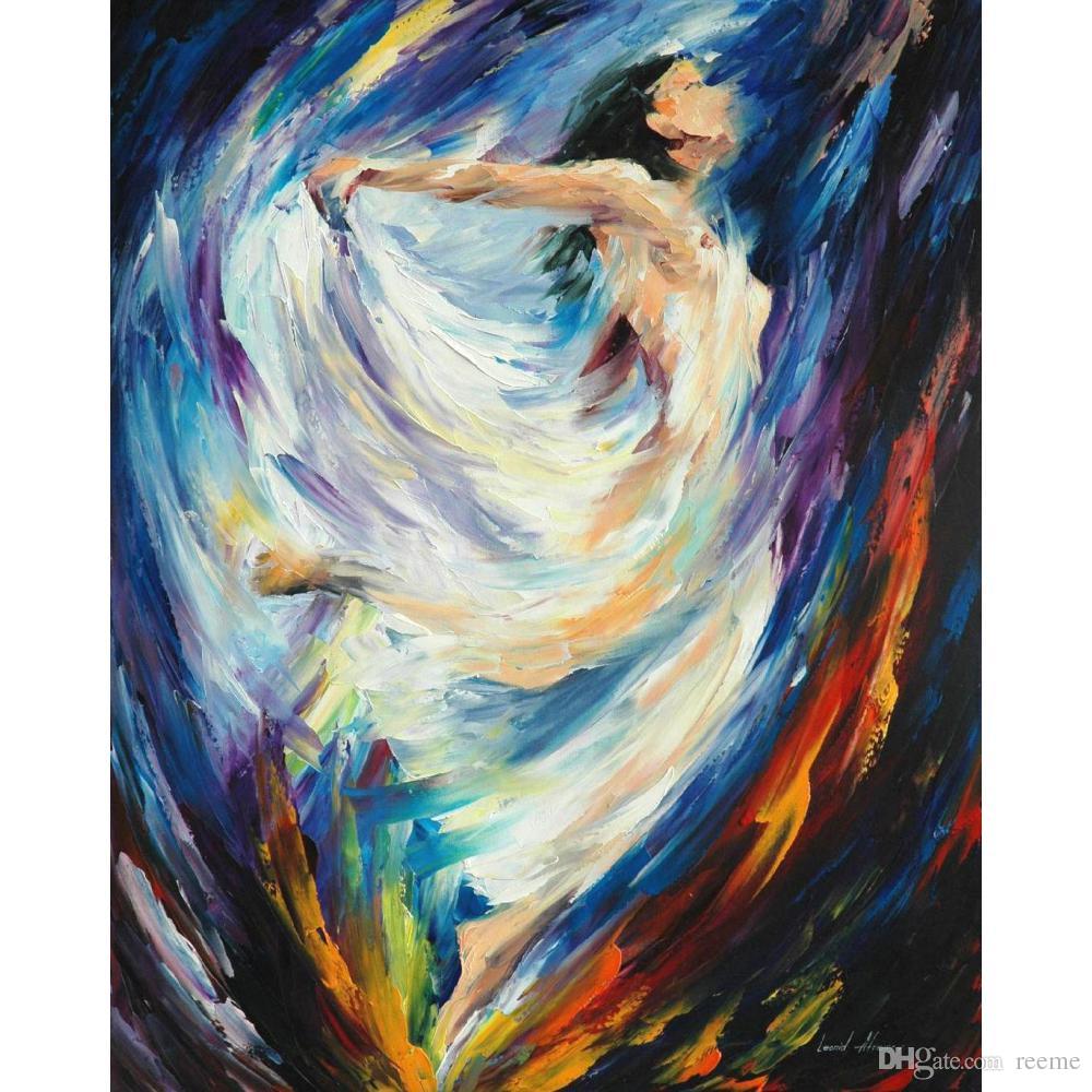 1000x1000 Beautiful Modern Paintings Angel Of Love Leonid Afremov Canvas - Modern Love Painting