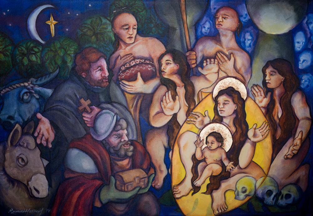 Modern Nativity Painting