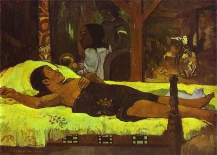 750x537 Nativity, 1896 By Paul Gauguin - Modern Nativity Painting