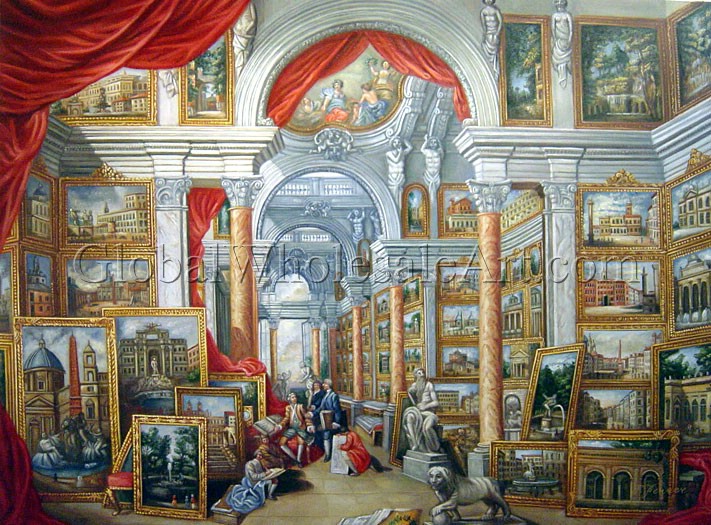 711x525 Giovanni Paolo Pannini - Modern Rome Painting