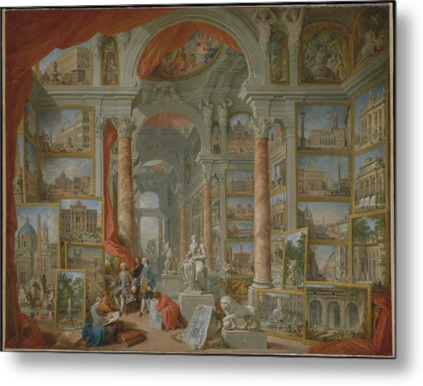 600x548 Modern Rome Painting By Giovanni Paolo Panini - Modern Rome Painting