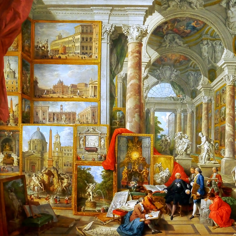 1000x1000 Gallery Of Views Of Modern Rome Roma's Memory - Modern Rome Painting