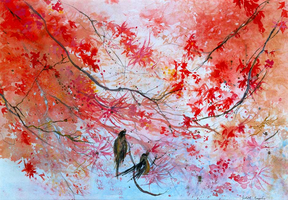 940x652 Contemporary Asian Watercolors Judith Kingsley Art - Modern Watercolor Painting