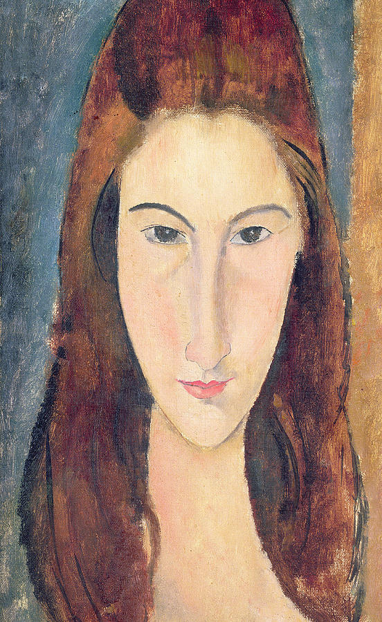 552x900 Jeanne Hebuterne Painting By Amedeo Modigliani - Modigliani Jeanne Painting