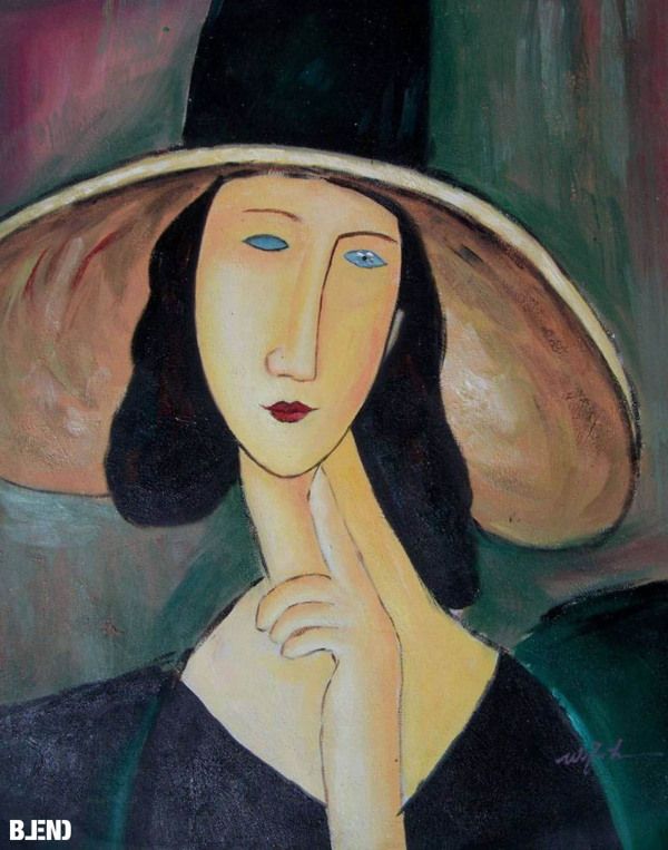 600x763 Amedeo - Modigliani Jeanne Painting