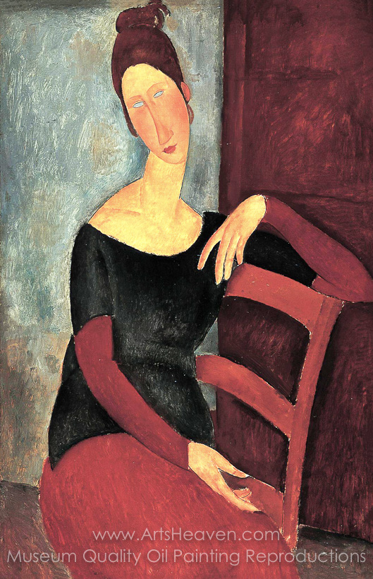 529x820 Reproduction Painting Amedeo Modigliani Portrait Of Jeanne - Modigliani Jeanne Painting