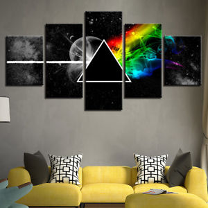 300x300 Pink Floyd Rock Music Wall Canvas Art 5 Panel Modular Painting - Modular Painting