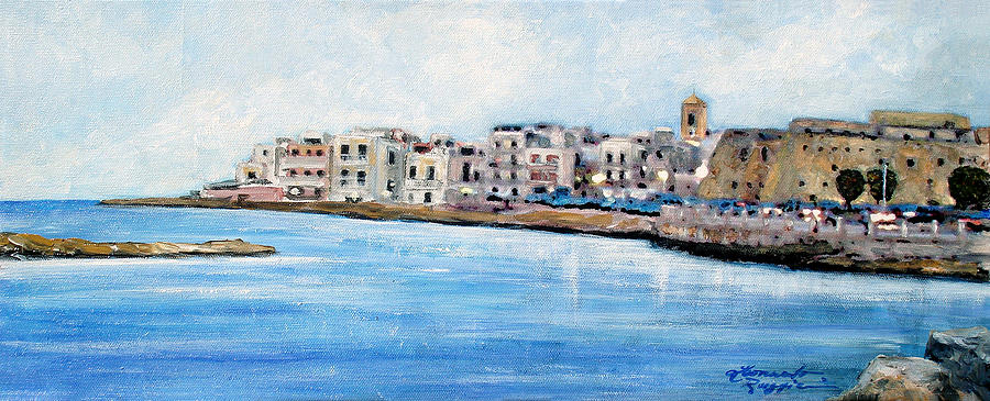 900x365 Mola Di Bari Painting By Leonardo Ruggieri - Mola Painting